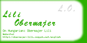 lili obermajer business card